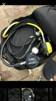 Aqualung reg .Octo guage. Bcd hose  drysuit hose. 