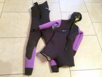 Ladies Semi Dry Wetsuit - Size SM - 2 piece