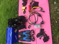 Regulators, BCD, Masks, Fins