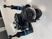 Sony RX100va camera and underwater housing + + +