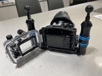Sony RX100va camera and underwater housing + + +