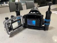 Sony RX100va camera and underwater housing + + +