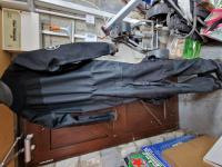 Black pearl tri laminate drysuit front entry