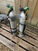 2 x Aluminium 40 cu ft (5.7l) cylinders 'in test'