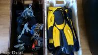 Scuba Diving Fins, Boots, Gloves, Masks, Snorkles