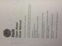 PADI OPen water crew pack sets 